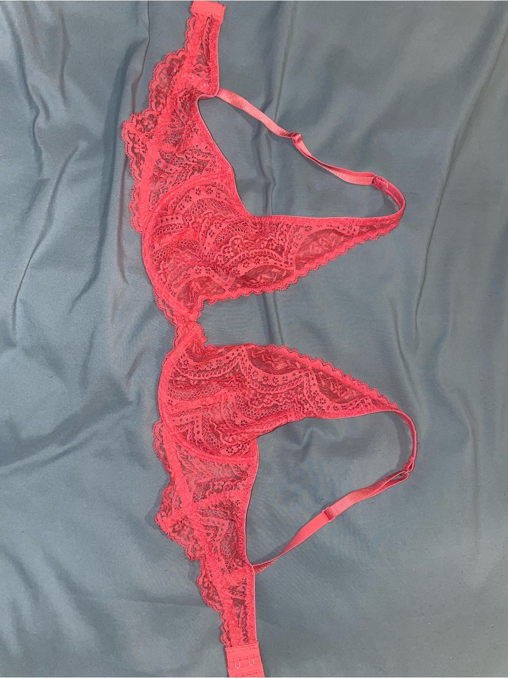 Free People Lace Bralette in Coral Pink